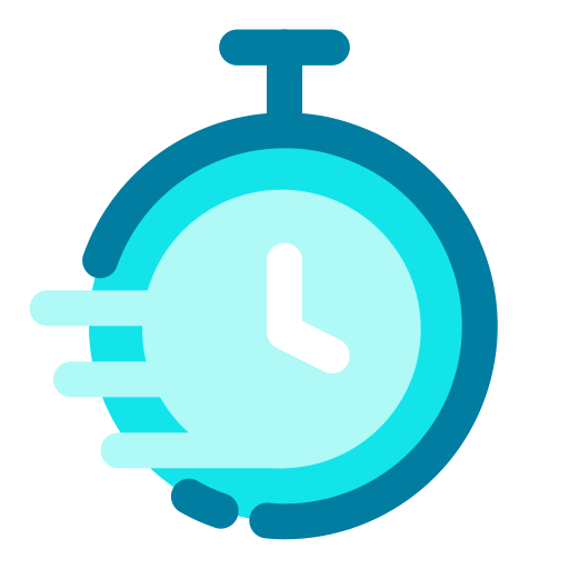 Stopwatch Generic Blue icon