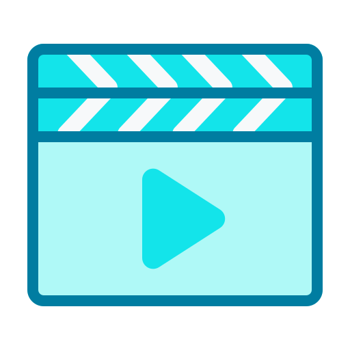 Clapperboard Generic Blue icon