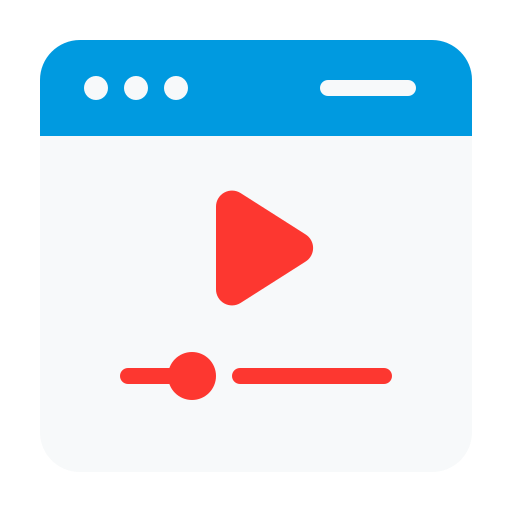 reproductor de video icono gratis