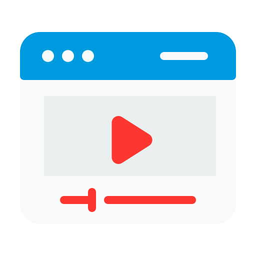 reproductor de video icono gratis