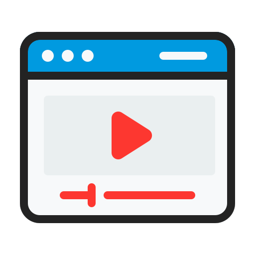 reproductor de video icono gratis