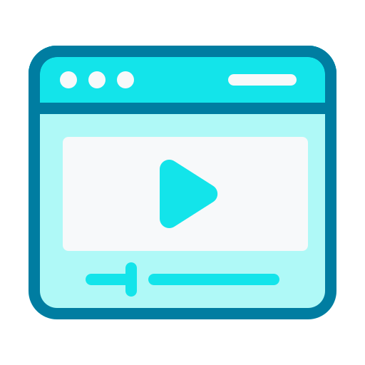 reproductor de video icono gratis