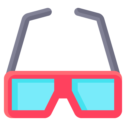 gafas 3d icono gratis