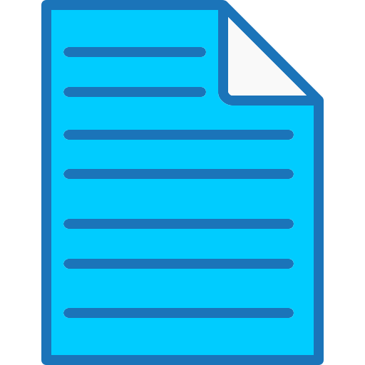 Document Generic Blue icon