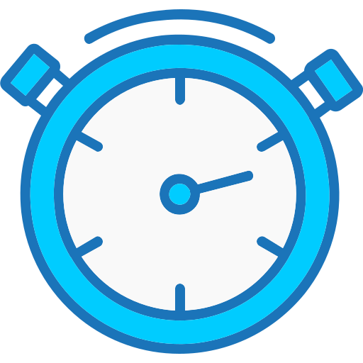 Stopwatch Generic Blue icon