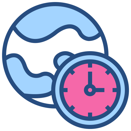 Time zone free icon