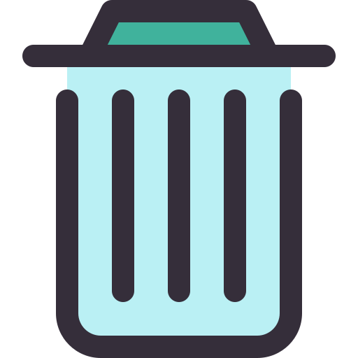 contenedor de basura icono gratis