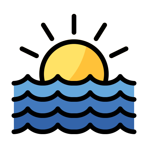 puesta de sol icono gratis