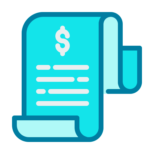 Generic Blue Invoice icon