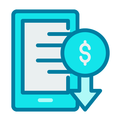 Receive money Generic Blue icon