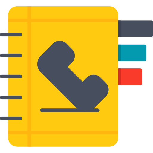 libreta de contactos icono gratis