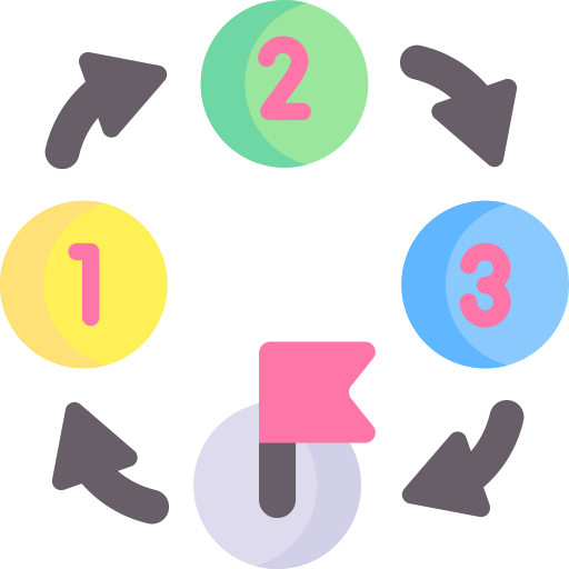 distribución icono gratis