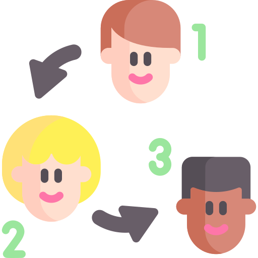 distribución icono gratis