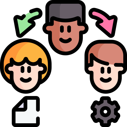 distribución icono gratis