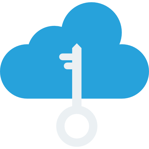 Cloud computing Dinosoft Flat icon