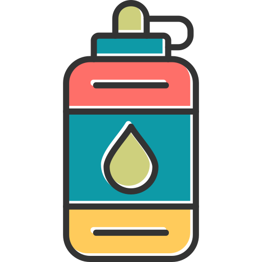 Water bottle Generic Color Omission icon