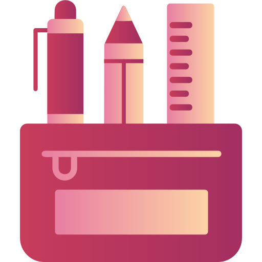 Pencil case Generic Flat Gradient icon