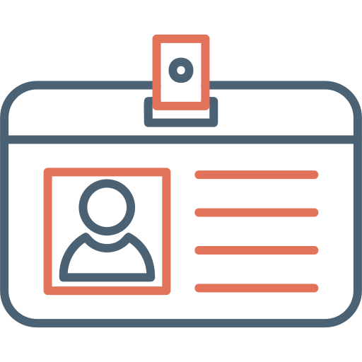 Удостоверение личности бесплатно иконка Удостоверение личности бесплатно иконка