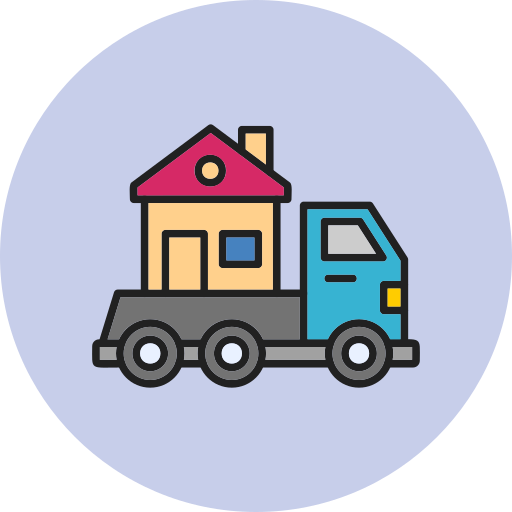 camión de reparto icono gratis