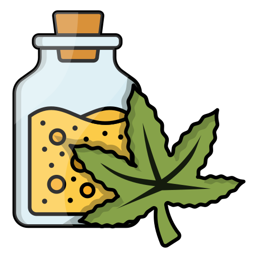 óleo de maconha grátis ícone