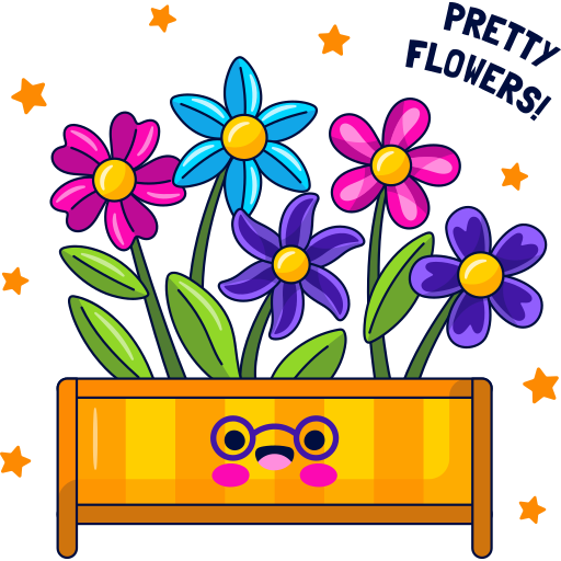 flores grátis figurinha
