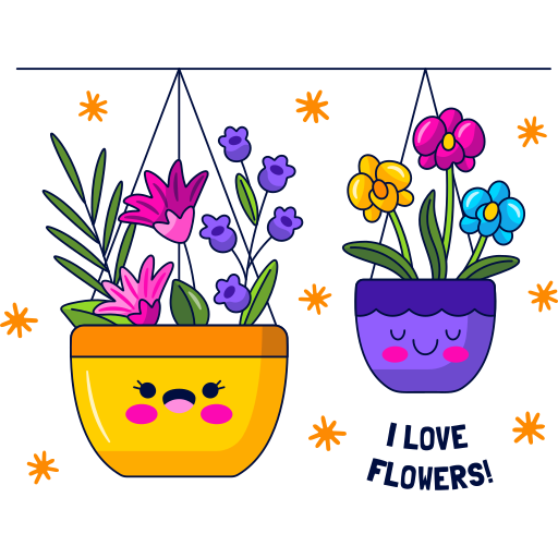 flores grátis figurinha