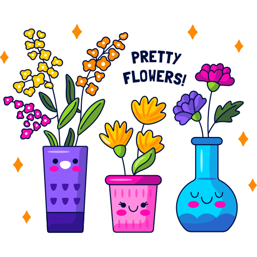 flores grátis figurinha