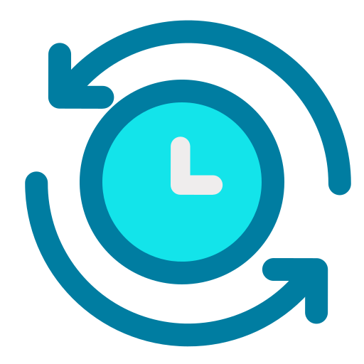 Processing time Generic Blue icon