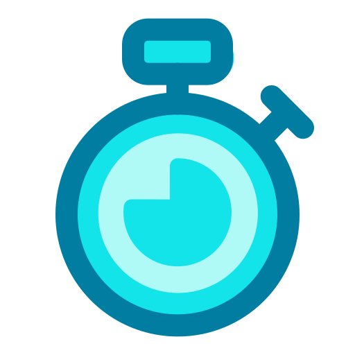 Stopwatch Generic Blue icon