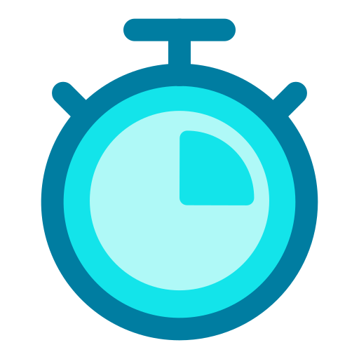 Stopwatch Generic Blue icon