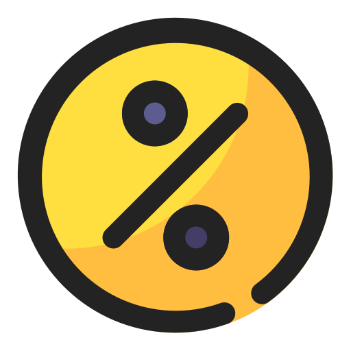 백분율 무료 아이콘