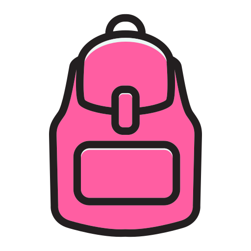 bolsa para la escuela icono gratis