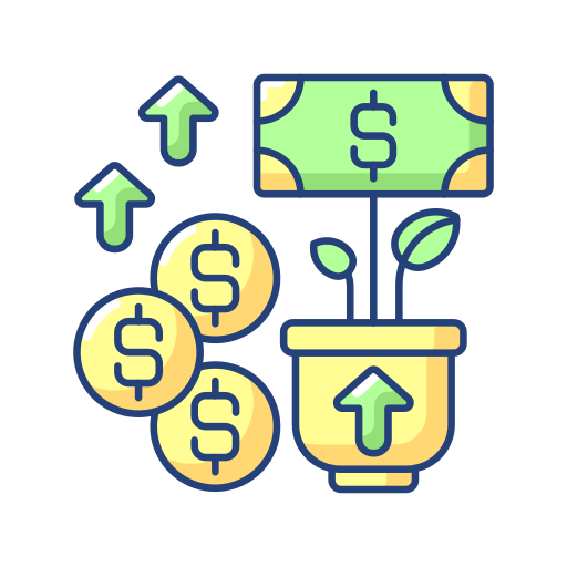 Revenue Generic Thin Outline Color icon