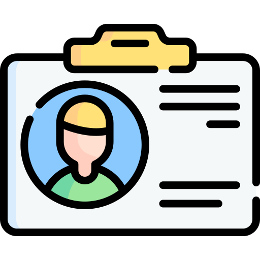 Удостоверение личности бесплатно иконка Удостоверение личности бесплатно иконка