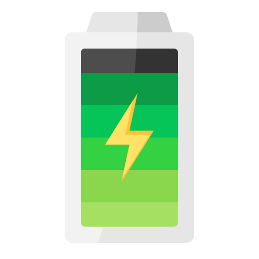Battery charge free icon Battery charge free icon