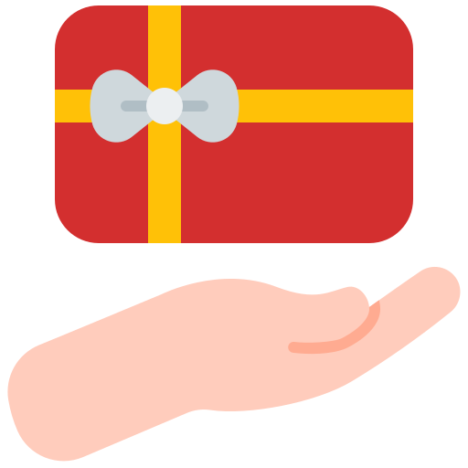 tarjeta de regalo icono gratis