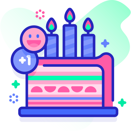 pastel de cumpleaños icono gratis