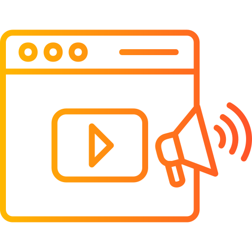 vídeo marketing icono gratis