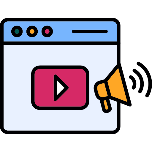 vídeo marketing icono gratis