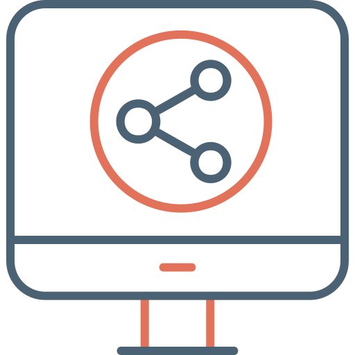compartir datos icono gratis