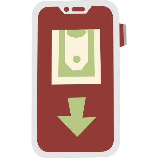 recibir dinero icono gratis