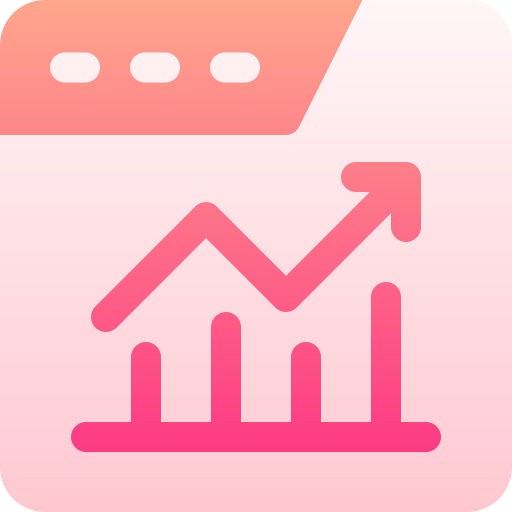 tendencia icono gratis