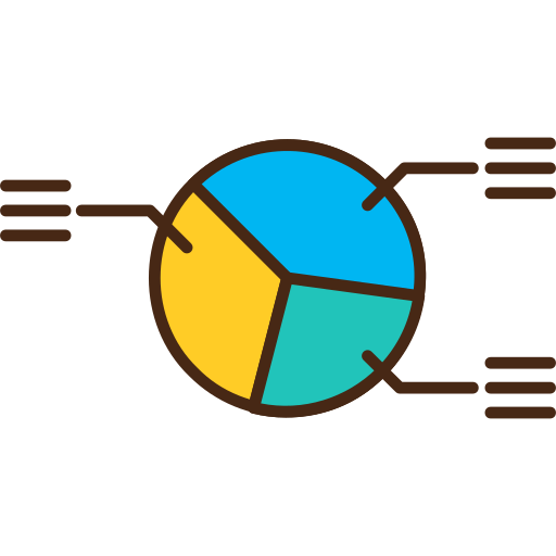 gráfico circular icono gratis