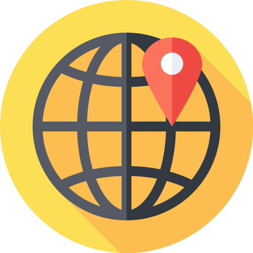 Worldwide Flat Circular Flat icon