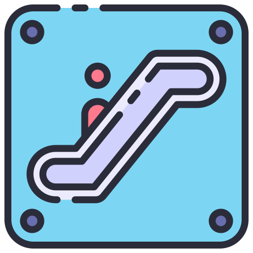 Escalator free icon