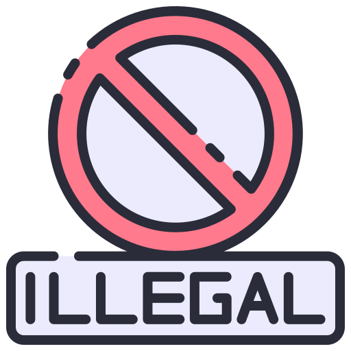 ilegal icono gratis