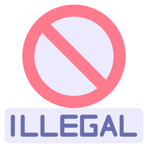 ilegal icono gratis