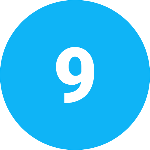 Nine free icon