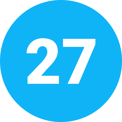 Twenty seven free icon