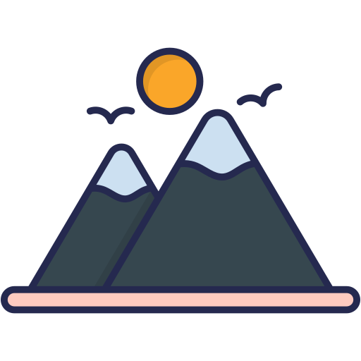 Mountain Generic Outline Color icon